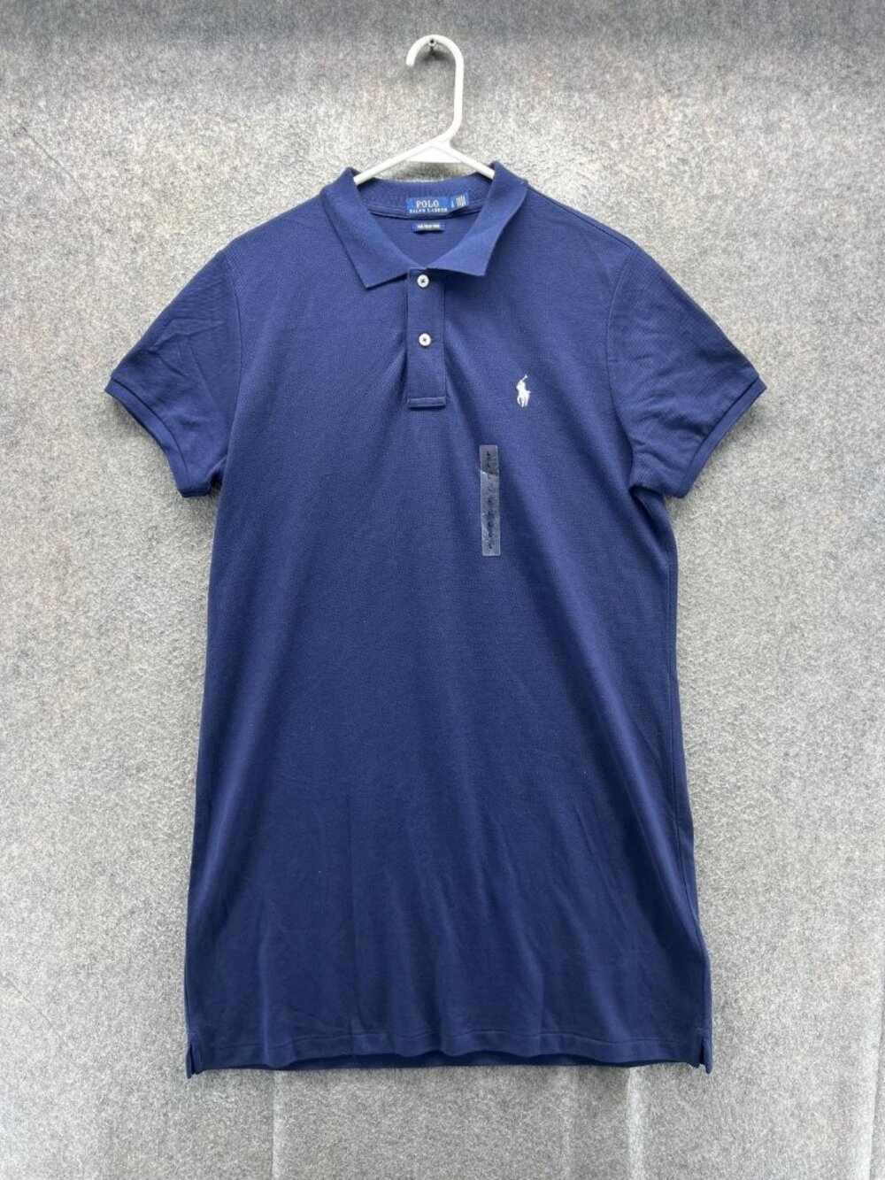 Polo Ralph Lauren Shirt Dress Womens Large Blue Collared Short Sleeve Pencil NEW